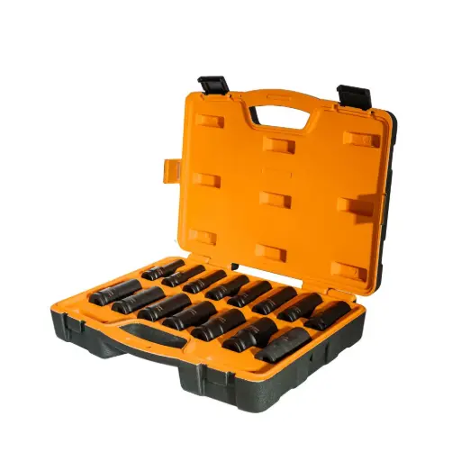 [L5720] Set de bocallaves largos 15 piezas 1/2" 10-24mm alto impacto Cr-Mo L5720 LUSQTOFF