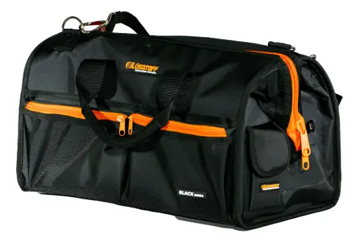 [BRL14-9] Bolso porta herramientas 45x35x15cm 9 bolsillos exteriores y 5 interiores base rígida c-apoyo de goma BLACK SERIES BRL14-9 LUSQTOFF