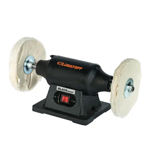 [PBL550-9] Pulidora de banco 200mm 8" 550W 3/4HP + 2 ruedas de paño p-pulir BLACK SERIES PBL550-9 LUSQTOFF