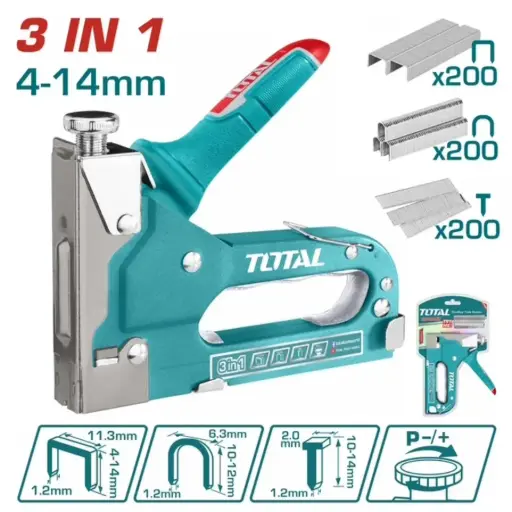 [THT31143] Grapadora (engrapadora, engrampadora)  4-14mm manual 3 en 1 THT31143 XEN011460 TOTAL