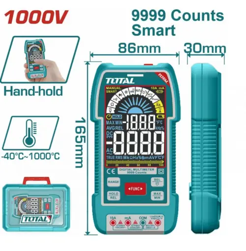 [TMT5110004] Tester digital  1000V  9999 cuentas INDUSTRIAL TMT5110004 XTS046200 TOTAL