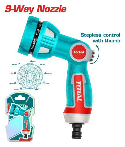 [THWSG6091] Manguera riego; Pistola rociadora riego 9pos INDUSTRIAL THWSG6091 XPRI00900 TOTAL