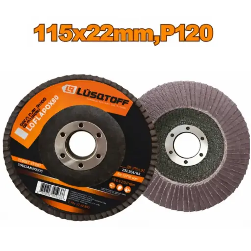 [LQDFLAPOX120] Disco flap OA 115 Gr 120 LQDFLAPOX120 LUSQTOFF