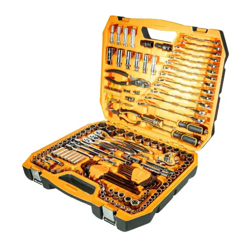 [L5737] Juego de bocallaves y accesorios " 161 piezas maletín INDUSTRIAL L5737 LUSQTOFF