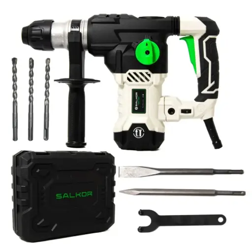 [RMP15000] Rotomartillo 1500W 6Joules SDS Plus + maletín y cinceles RMP15000 SALKOR