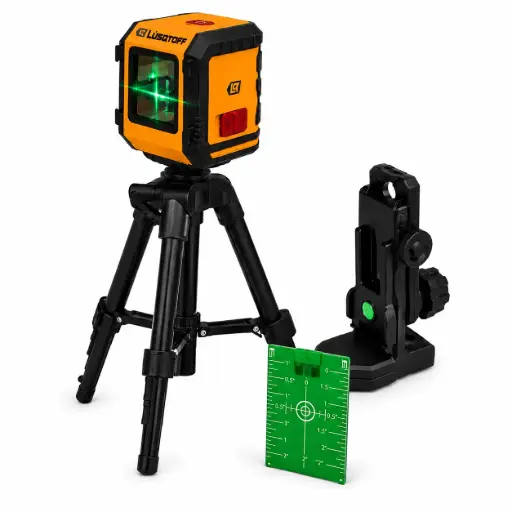 [NV10L-8] Nivel láser verde 10mts c-trípode + placa + soporte NV10L-8 LUSQTOFF