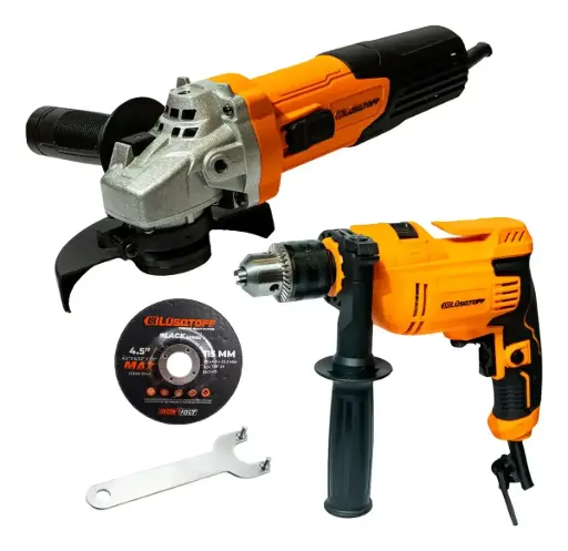 [LPACK004-7] Taladro percutor 13mm TPL710-7 + Amoladora angular 115mm (4.1/2") 720W L820-7 LPACK004-7 LUSQTOFF