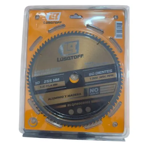[RLQI24009R09] Hoja sierra 255mm 10" multimaterial 80 dientes widia PARA ALUMINIO RLQI24009R09 LUSQTOFF