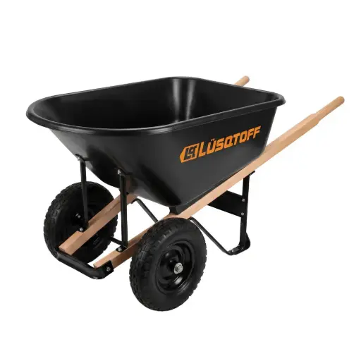 [L9094] Carretilla plastica 2 ruedas neumaticas 580kG 227lts L9094 LUSQTOFF