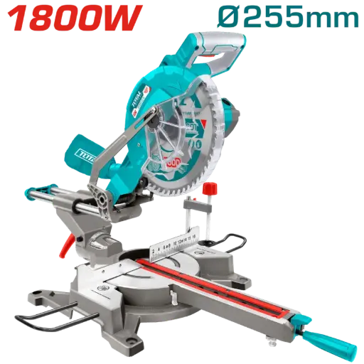 [UG9W] Sierra ingletadora 255mm (10") 1800W 220V telescópica TS421825517-4 VSGI180TM TOTAL