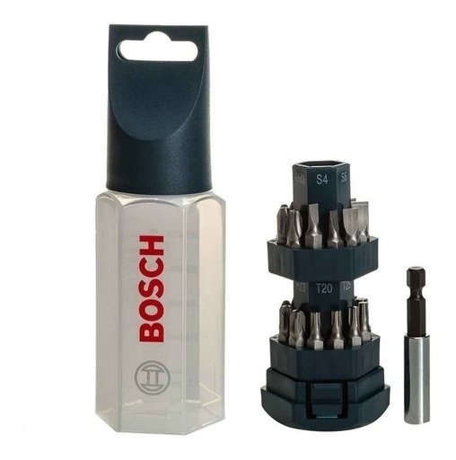 [LOM4] Puntas atorn Jgo  25p varias c-portapuntas BOSCH BIG-BIT 2607017404 Jueg