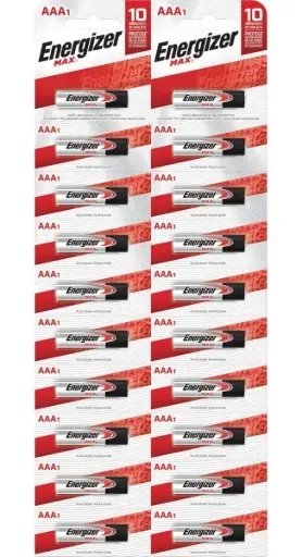 [Z8CE] Pila "AAA" PRECIO UNITARIO 1,5V d10,5xH44 Alcalina Max E92 ENERGIZER x1